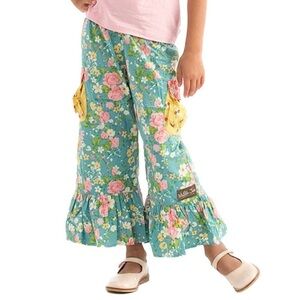 Matilda Jane Good Hart Stone Cliff Big Ruffles Flare Floral Pants